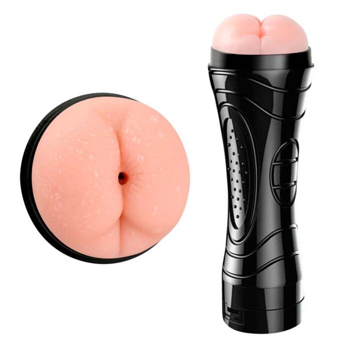 Masturbador Lanterna Cyberskin Em Formato De Ânus Com Vibrador