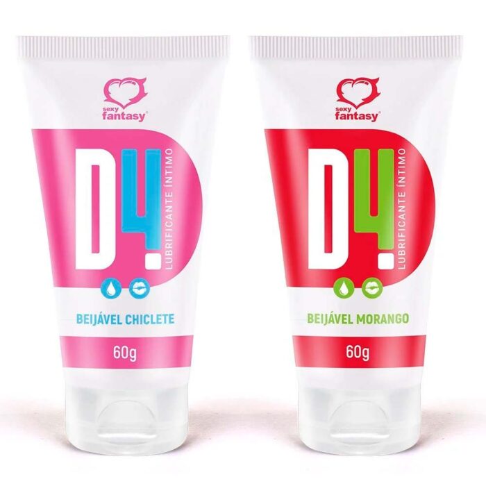 D4 Lubrificante Íntimo Beijável 60g Sexy Fantasy