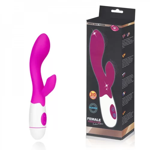 VIBRADOR RECARREGÁVEL PONTO G 30 VIBRAÇÕES FEMALE